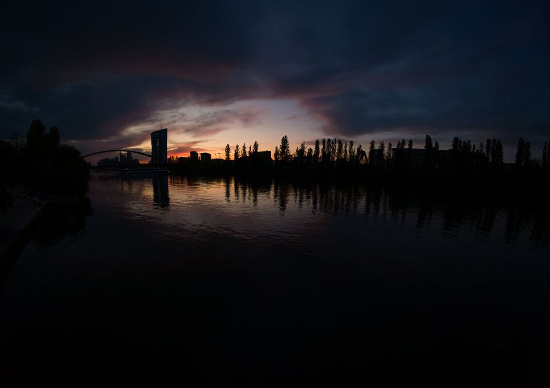 EZB im letzten Tageslicht EZB im letzten Tageslicht