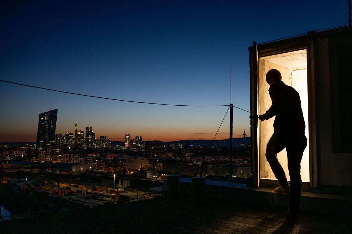 Hoch über Frankfurt