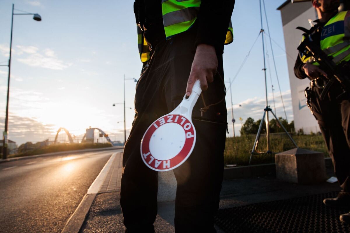 Bundespolizei an der deutsch-polnischen Grenze