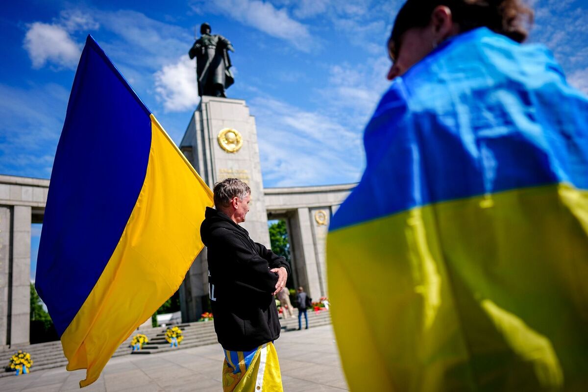 80. Jahrestag Ende Zweiter Weltkrieg – sowjetisches Ehrenmal