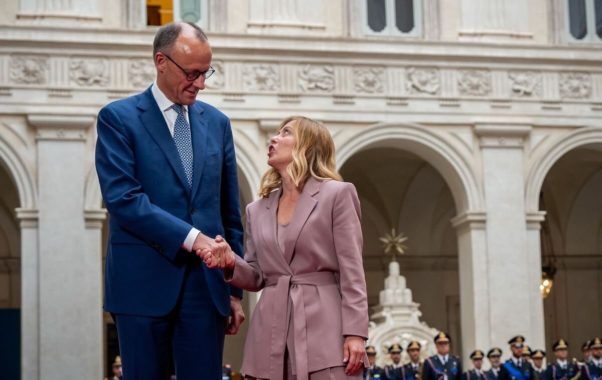 Bundeskanzler Merz trifft Italiens Ministerpräsidentin Meloni Bundeskanzler Merz trifft Italiens Ministerpräsidentin Meloni