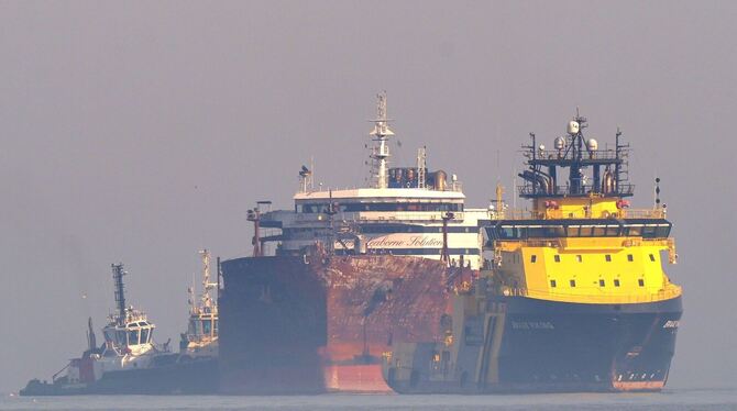 Schiffskollision in der Nordsee