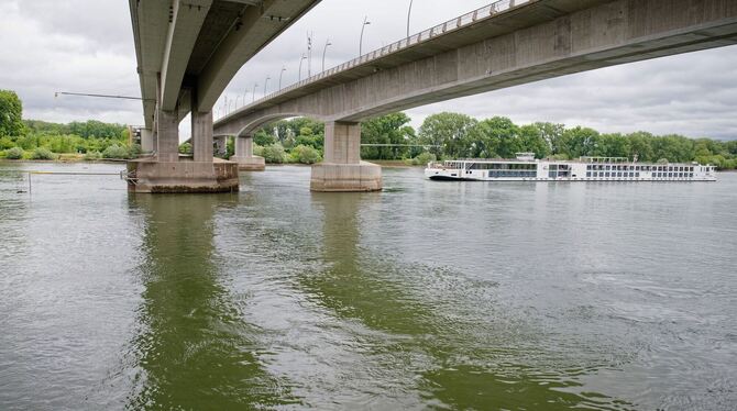 Die Rheingütestation Worms ist die größte Messstation am Rhein.