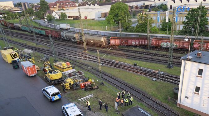 Güterzug in Singen entgleist - Bahnverkehr unterbrochen