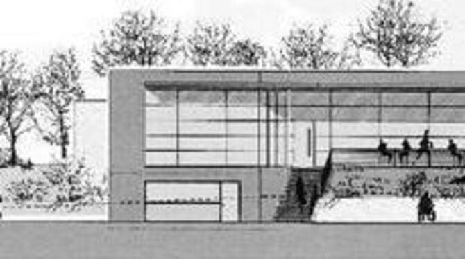 So will sich das Waldcafé am Fuß des Ursulabergs Besuchern präsentieren - viel Glas auf der Westseite mit Talsicht, davor eine Gartenwirtschaft. (Skizze: Riehle+Partner).
GEA-REPRO So will sich das Waldcafé am Fuß des Ursulabergs Besuchern präsentieren - viel Glas auf der Westseite mit Talsicht, davor eine Gartenwirtschaft. (Skizze: Riehle+Partner).
GEA-REPRO