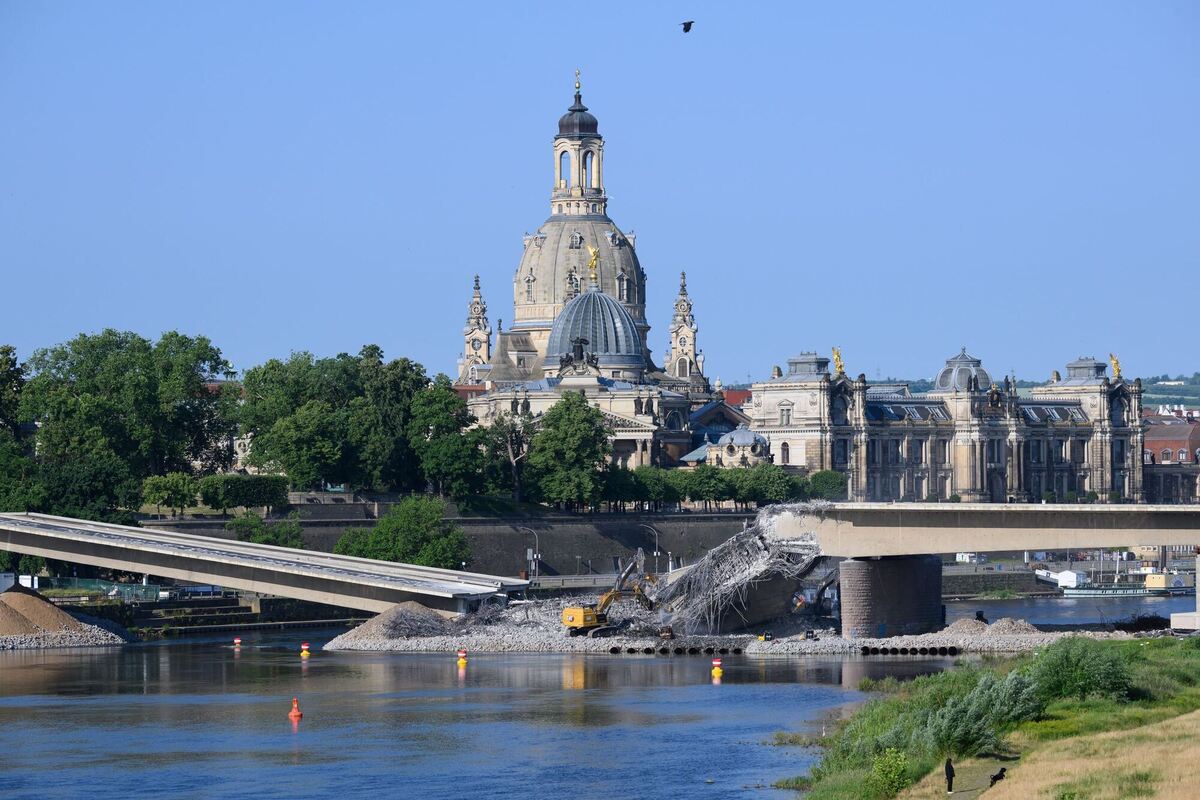 Carolabrücke Dresden: Abriss