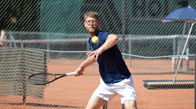 Für Robin Lang vom TC Markwasen Reutlingen war an Position eins nichts zu holen.