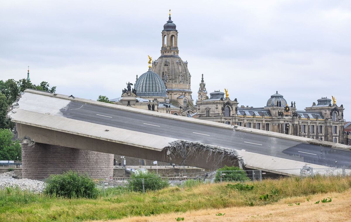 Carolabrücke Dresden: Abriss