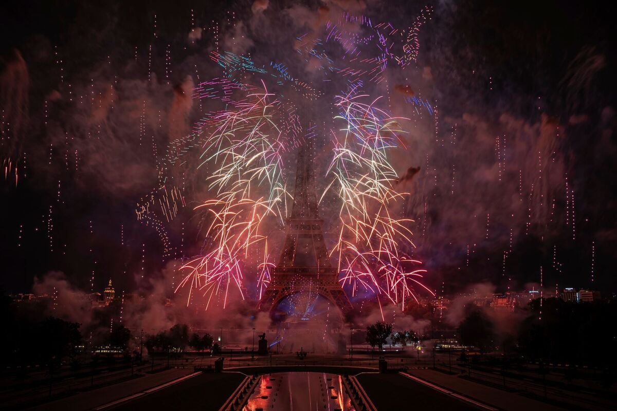 Feiern zum französischen Nationalfeiertag