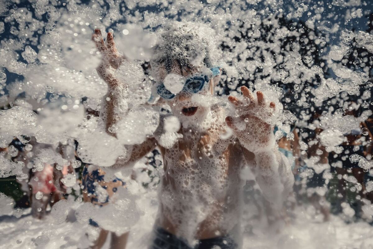 Schaumparty in Spanien Schaumparty in Spanien