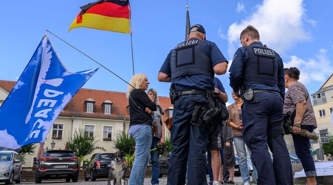 Nach Hilferuf der Bürgermeisterin - Protest in Spremberg