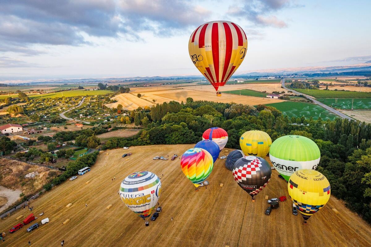 Internationale Heißluftballonregatta in Spanien Internationale Heißluftballonregatta in Spanien