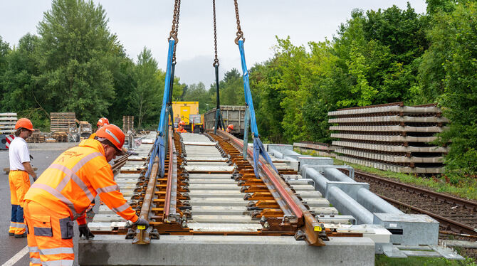 brb, lbn, Bahn, Verkehr, Bau, Verbraucher In Kreis Tübingen wird landesweit am wenigsten gearbeitet.