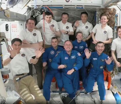 Falcon 9-Rakete - Ankunft ISS