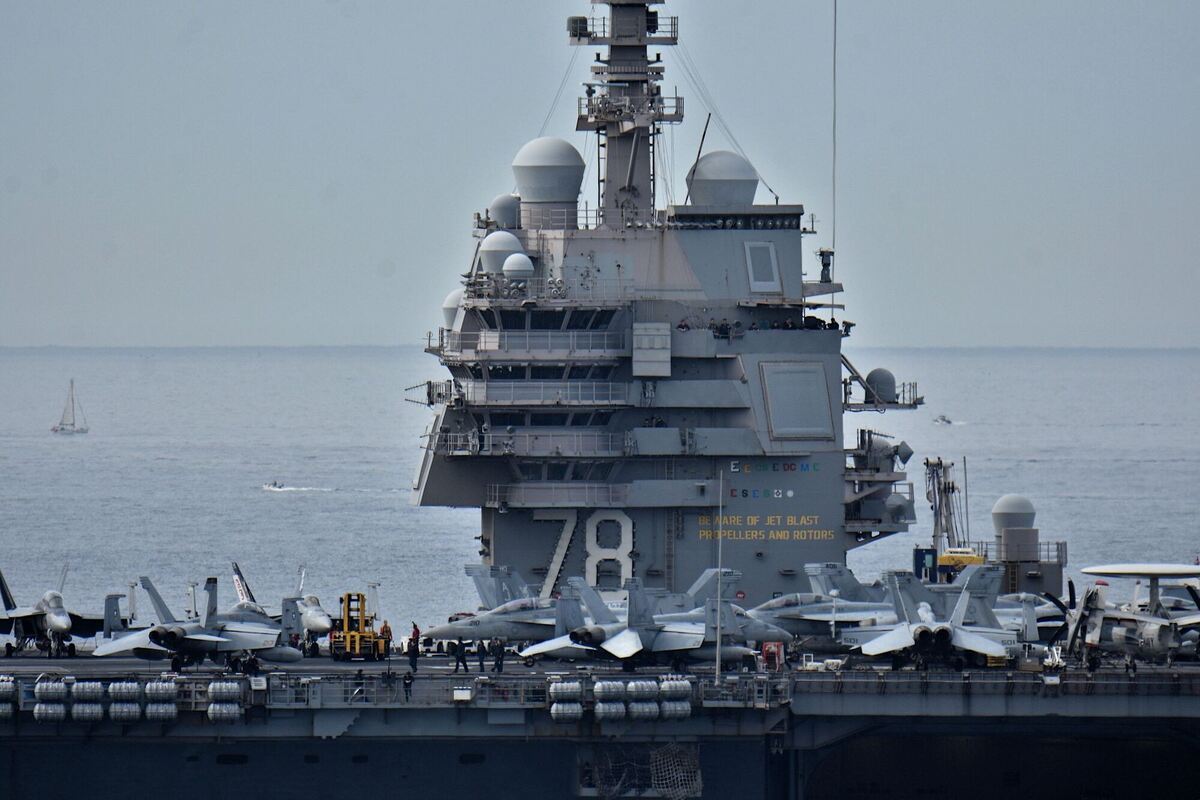 US-Flugzeugträger USS Gerald R. Ford vor Marseille
