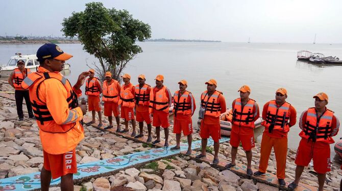 Überschwemmungen durch Monsun in Indien Überschwemmungen durch Monsun in Indien