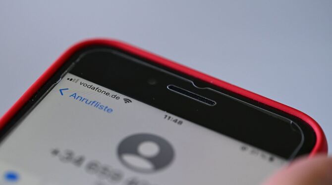 Vodafone-Handy mit Betrugsnummer Vodafone-Handy mit Betrugsnummer