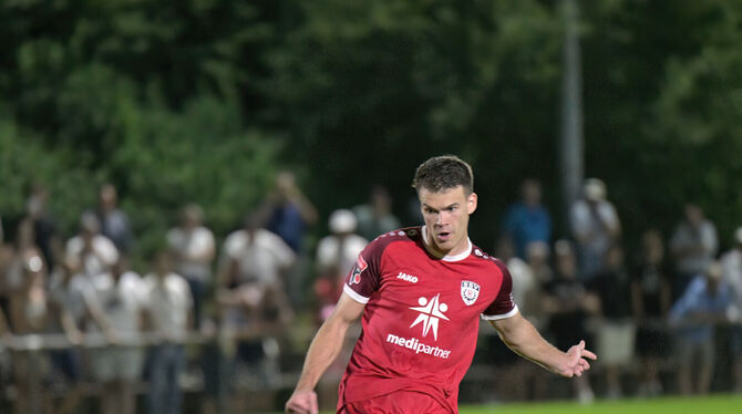 Fussball, Saison 2025/26, Verbandspokal, Wuerttemberg, wfv, wfv-Pokal Steht vor seinem ersten Punktspiel-Einsatz für den SSV Reutlingen: Philipp Majewski.