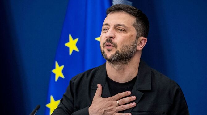 Ukrainischer Präsident Selenskyj in Brüssel