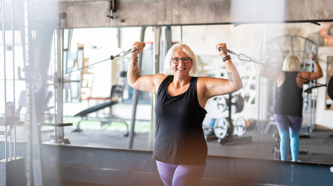 Beate Buße Hat ihre Lebensfreude durch Krafttraining wiedergefunden: die Reutlingerin Beate Buße.