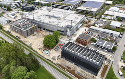 Das Cellforce-Werk in Kirchengtellinsfurt, hier noch im Bau, wurde mit großem Medienecho eröffnet. Jetzt, rund zweieinhalb Jahre