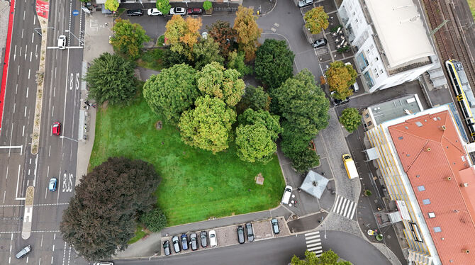 Listplatz Aus der Vogelperspektive betrachtet wirkt der Listplatz wie ein grünes Idyll.