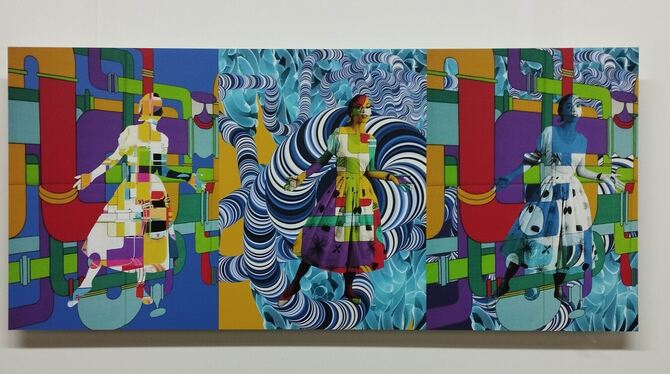 Monika Wibmer, Digitalcollage »Hommage an Elsbeth Kupferoth« Monika Wibmer schuf die Digitalcollage »Hommage an Elsbeth Kupferoth«.