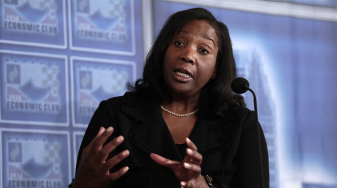 Lisa Cook, Gouverneurin der US-Notenbank Federal Reserve (Fed), soll nach dem Willen von Präsident Trump ihren Stuhl räumen.