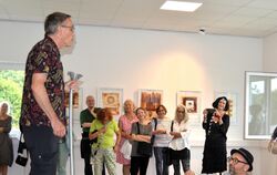 Performance im Werk II: Carlo Weiß (links) und Michael Broszius lassen die Kunst sprechen.