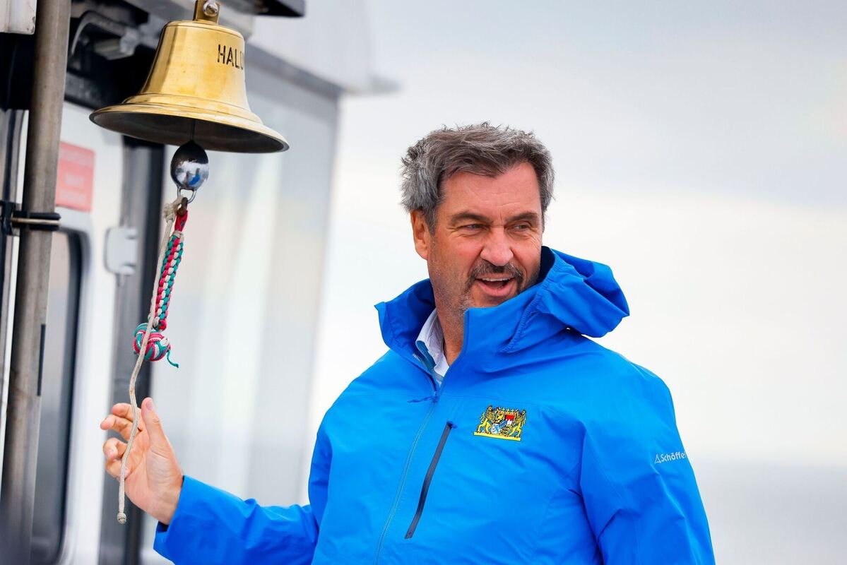 Bayerns Ministerpräsident Söder besucht Helgoland Bayerns Ministerpräsident Söder besucht Helgoland