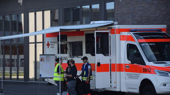 Bei der Einsatzleitung liefen alle Informationen zusammen - hier wurden die Suchgebiete auch den einzelnen Einheiten zugeordnet.