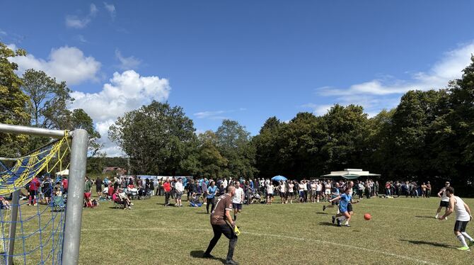 Fest Neben Fußball gab es beim Kick- und Musikfeschd in Meidelstetten beste Live-Musik und gute Stimmung.