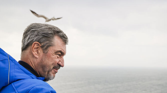 Bayerns Ministerpräsident Markus Söder (CSU, hier bei seinem Besuch der Insel Helgoland) äußert immer wieder neue Veränderungsvo