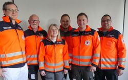 Ein starkes Helfer-vor-Ort-Team bilden Clemens Reiser (links), Günter Wollwinder, Christin-Marie Euchner, Kay Schellig, Julian H