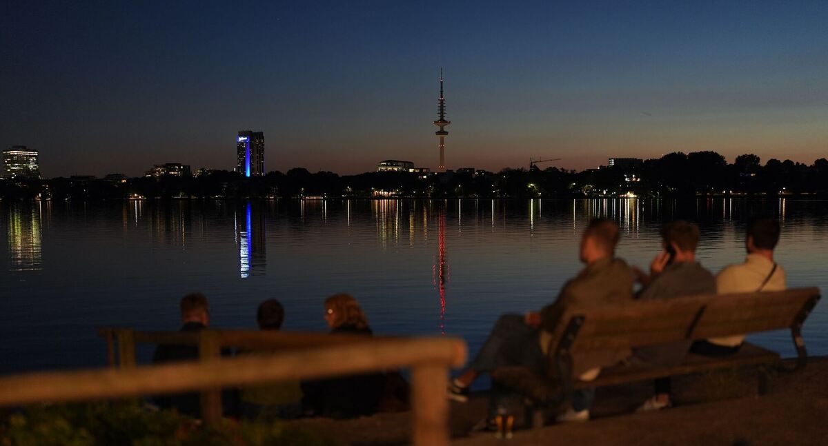 Abendstimmung an der Alster Abendstimmung an der Alster