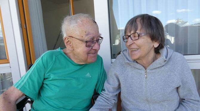 Dieter Feucht und Hildegard sind seit 60 Jahren ein Ehepaar. FOTO: SANDER