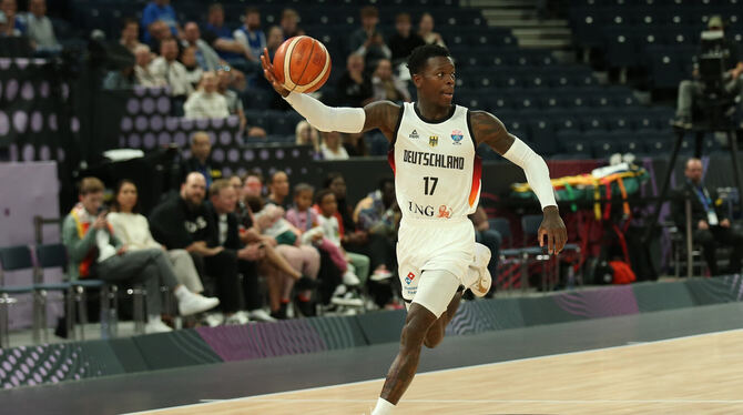 Wie aus einem Guss spielen Dennis Schröder und Co. bei dieser EM bislang. FOTO: DPA Wie aus einem Guss spielen Dennis Schröder und Co. bei dieser EM bislang. FOTO: DPA