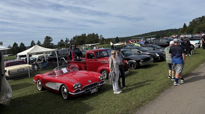 Viel geboten war bei »Wings & Wheels« auf dem Hayinger Segelflugplatz.