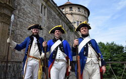 Soldaten des Württembergischen Füsilierregiments »von Truchseß« bewachten den Zugang zu Hohentübingen.