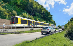 Schienentrasse und Radweg klar getrennt: So stellt sich der Zweckverband Regional-Stadtbahn die Verkehrsführung auf der alten Za