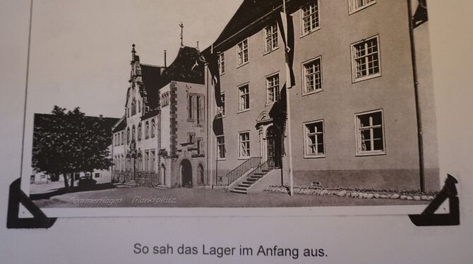 Blick ins Fotoalbum einer Frau aus Düsseldorf, die im Jahr 1937 im Gebäude des Alten Oberamts Gammertingen untergebracht war. Blick ins Fotoalbum einer Frau aus Düsseldorf, die im Jahr 1937 im Gebäude des Alten Oberamts Gammertingen untergebracht war.
