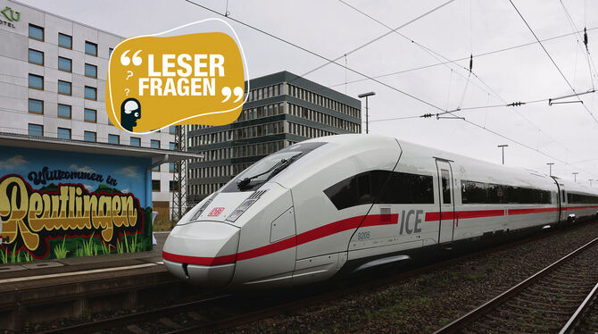 Dieser ICE 4 wurde am Reutlinger Hauptbahnhof auf den Namen »Biosphärengebiet Schwäbische Alb« getauft.