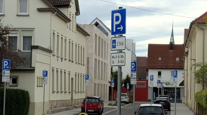 Noch sind keine Bäume gepflanzt, die die Sicht auf den Schilderwald versperren könnten.