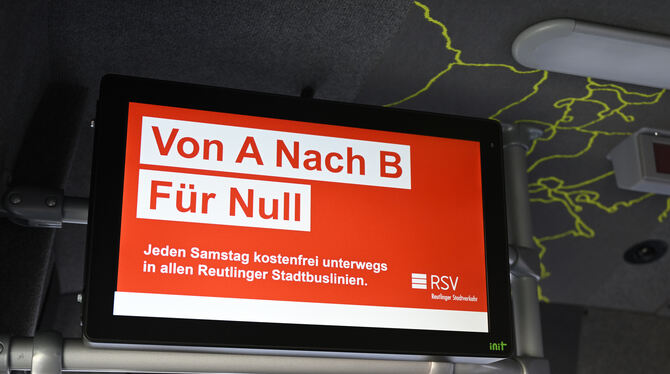 101-18054776 Der Samstag ist im Stadtverkehr gratis. Die FWV-Fraktion wollte nun für die anderen Tage einen vergünstigten Tarif.