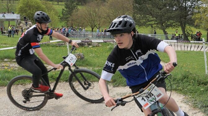 Der Mountainbike-Boom hält an. Das zeigt der Bikepark in Münsingen.  FOTO: LENK