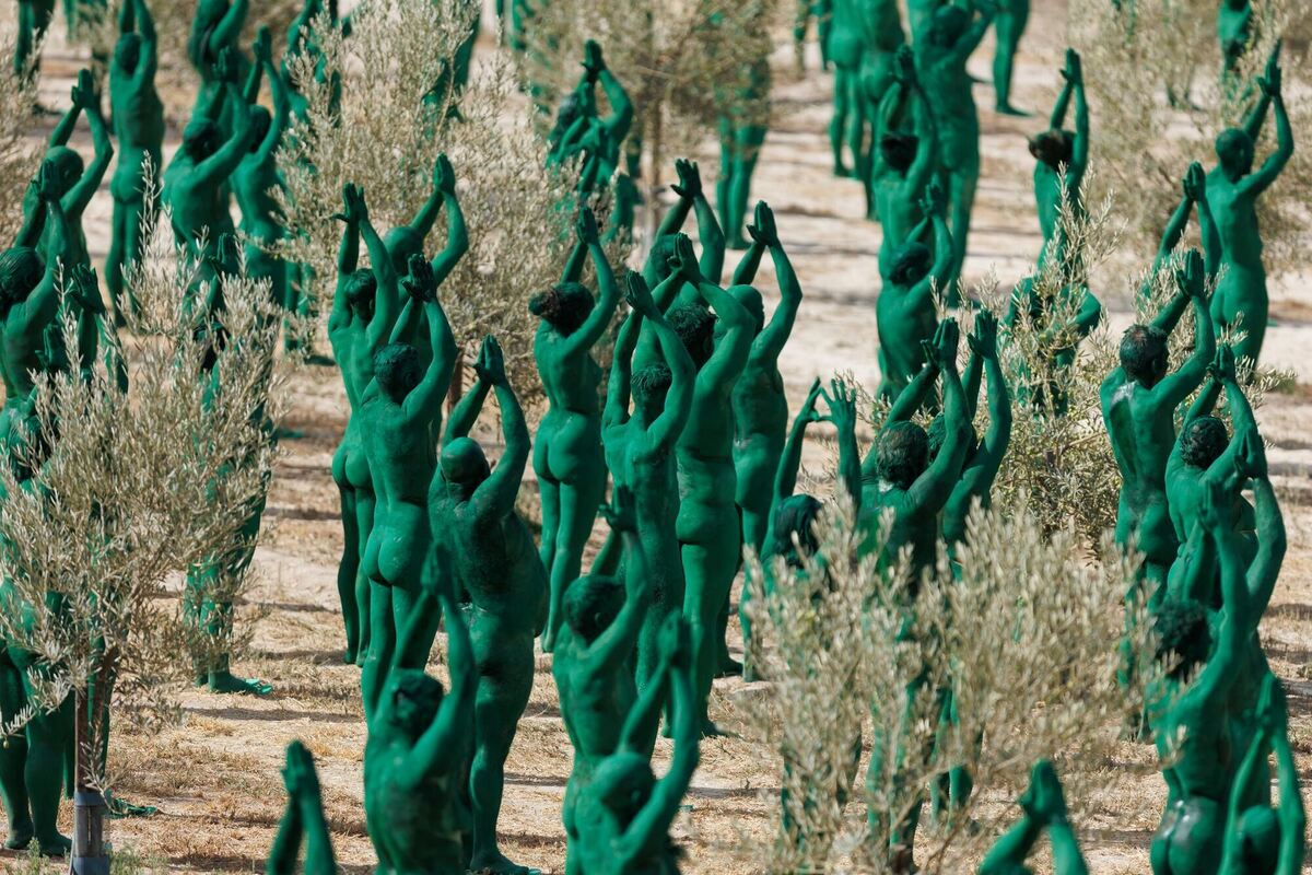 Spencer Tunick  Kunstinstallation in Andalusien