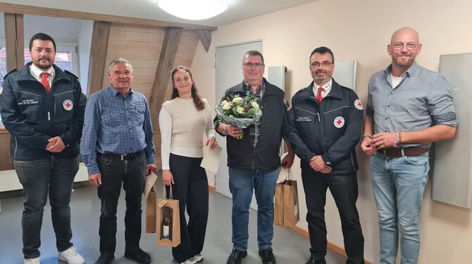 Jan Wörner (links, Bereitschaftsleiter) und Bernd Feucht (stellvertretender Vorsitzender und stellvertretender Bereitschaftslei