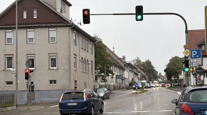 Gemeinderat Münsingen Die Karlstraße in Münsingen: Hier könnte bald schon Tempo 30 bei Nacht vorgegeben sein.