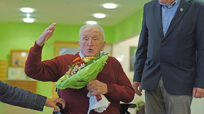 Jubilar; 104. Geburtstag; Heinz Parthum Heinz Parthum ist mit 104 Jahren der älteste Reutlinger Bürger.