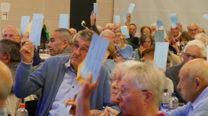 Dettinger Bank Einstimmig votierten die Mitglieder der Dettinger Bank am Mittwochabend für die Ausschüttung von 4 Prozent Dividende.